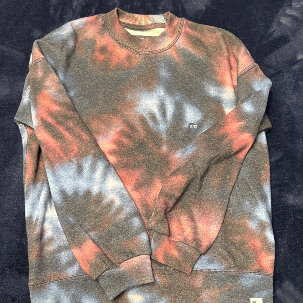 Abercrombie Kids Tie-Dye Sweatshirt - Brown and Blue